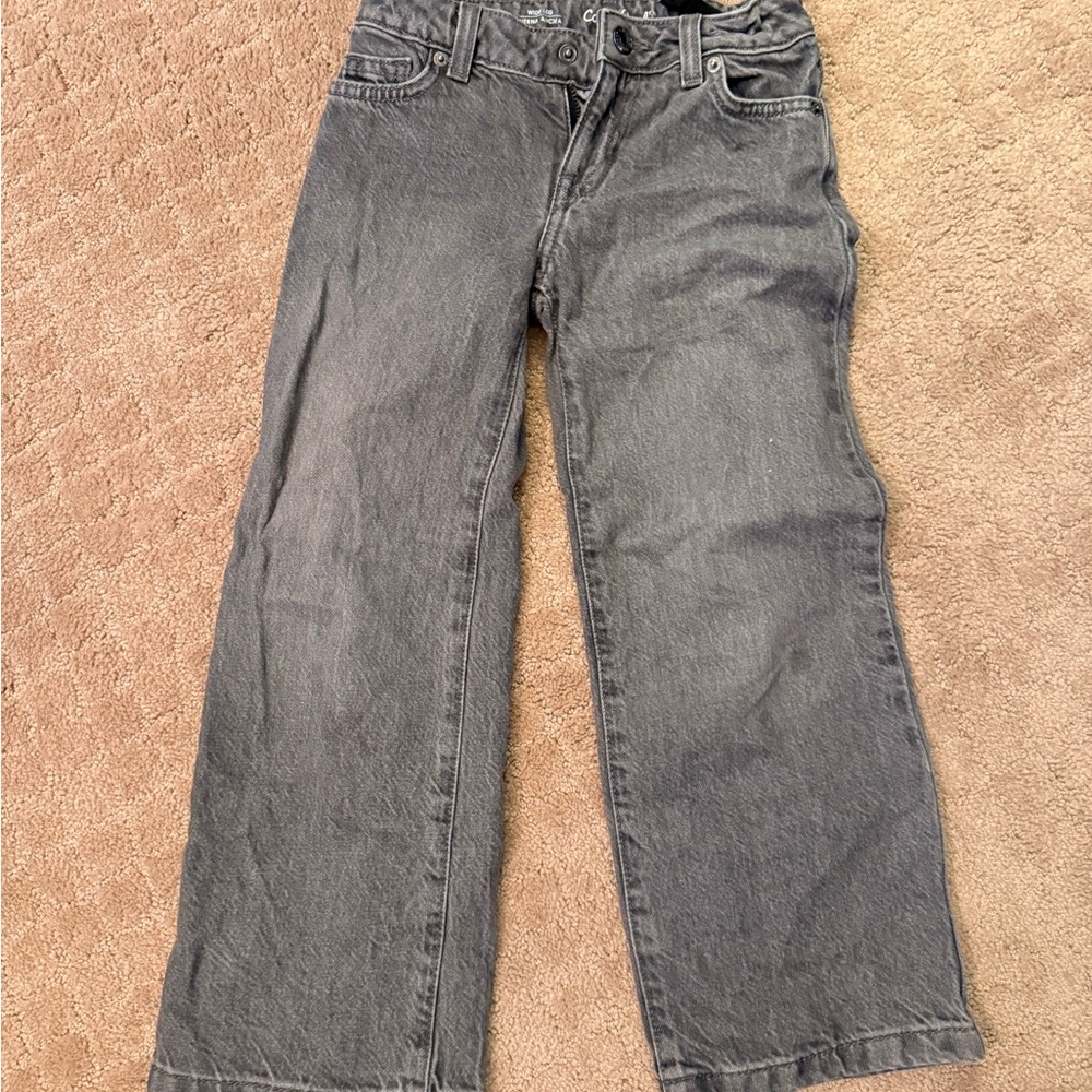 Girls Gray Jeans - little girl size 6
